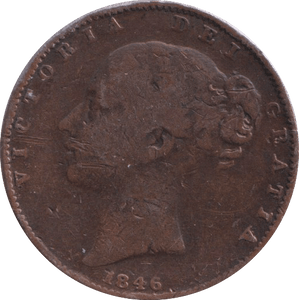 1846 FARTHING ( FINE ) - FARTHING - Cambridgeshire Coins