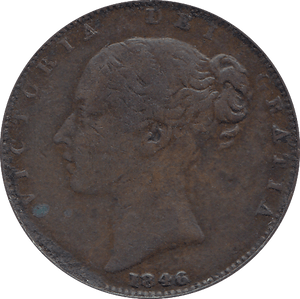 1846 FARTHING ( GVF ) - FARTHING - Cambridgeshire Coins