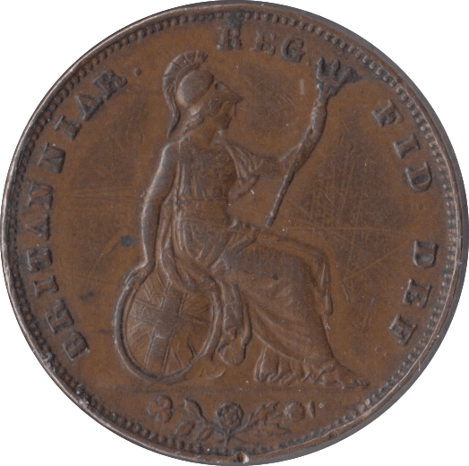 1846 FARTHING ( GVF ) - Farthing - Cambridgeshire Coins