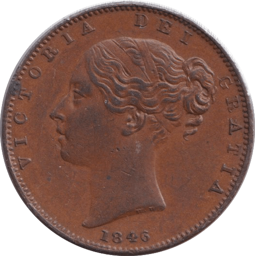 1846 FARTHING ( UNC ) - FARTHING - Cambridgeshire Coins