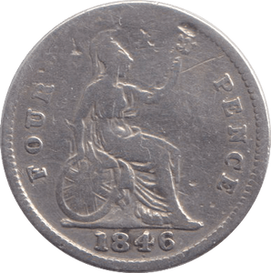 1846 FOURPENCE ( FAIR ) - FOURPENCE - Cambridgeshire Coins