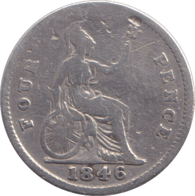 1846 FOURPENCE ( FAIR ) - FOURPENCE - Cambridgeshire Coins
