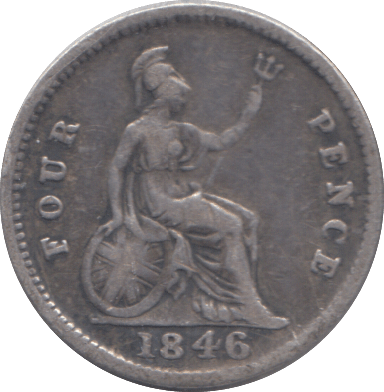 1846 FOURPENCE ( GF ) - FOURPENCE - Cambridgeshire Coins