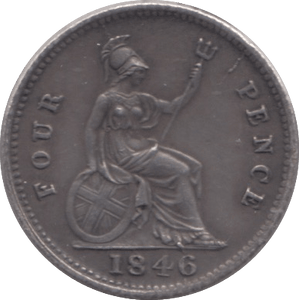 1846 FOURPENCE ( GVF ) - Fourpence - Cambridgeshire Coins