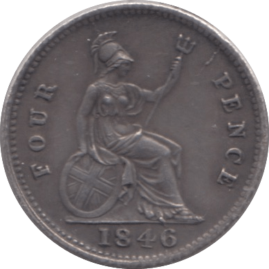 1846 FOURPENCE ( GVF ) - Fourpence - Cambridgeshire Coins