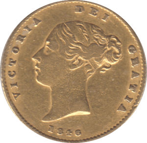 1846 GOLD HALF SOVEREIGN ( VF ) - HALF SOVEREIGN - Cambridgeshire Coins