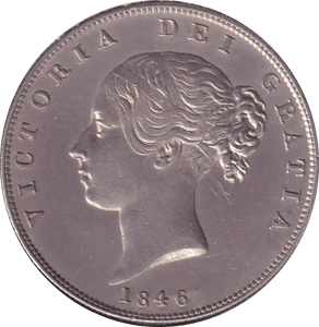 1846 HALFCROWN ( AUNC ) - HALFCROWN - Cambridgeshire Coins