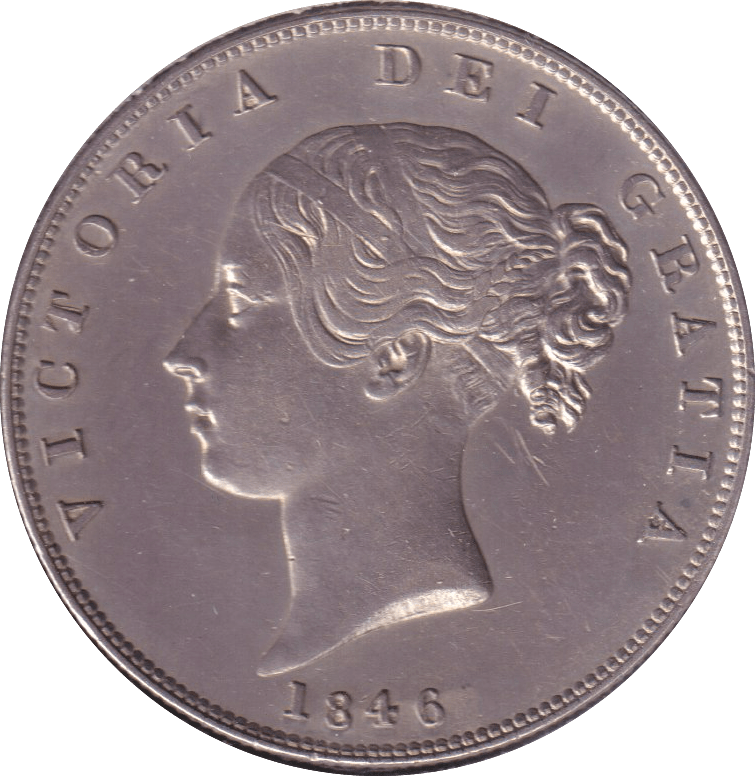 1846 HALFCROWN ( AUNC ) - HALFCROWN - Cambridgeshire Coins