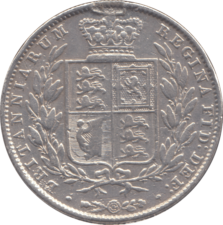 1846 HALFCROWN EX MOUNT( GF ) - SIXPENCE - Cambridgeshire Coins