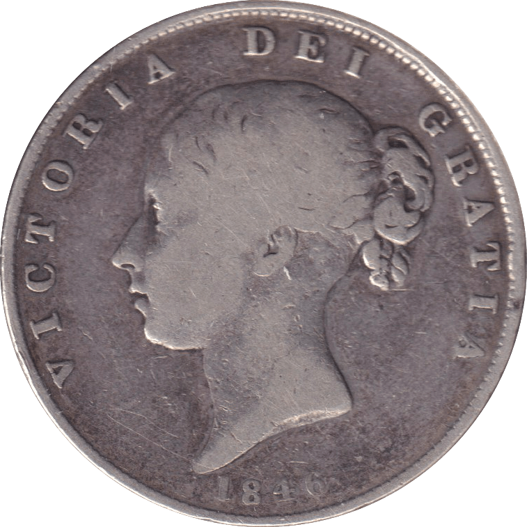 1846 HALFCROWN ( FINE ) - HALFCROWN - Cambridgeshire Coins