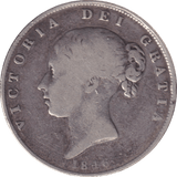 1846 HALFCROWN ( FINE ) - HALFCROWN - Cambridgeshire Coins