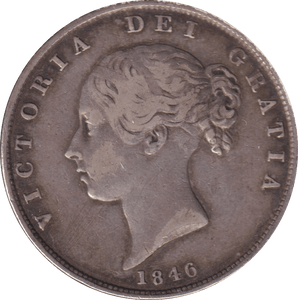 1846 HALFCROWN ( VF ) - HALFCROWN - Cambridgeshire Coins