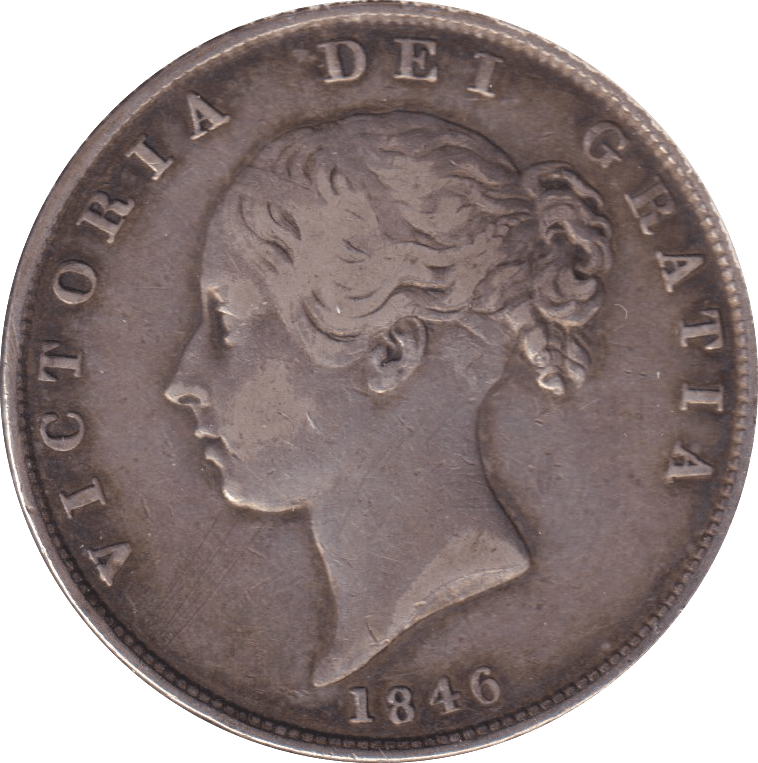 1846 HALFCROWN ( VF ) - HALFCROWN - Cambridgeshire Coins