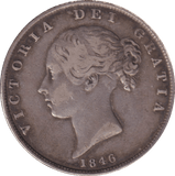 1846 HALFCROWN ( VF ) - HALFCROWN - Cambridgeshire Coins