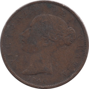1846 HALFPENNY ( FINE ) - Halfpenny - Cambridgeshire Coins