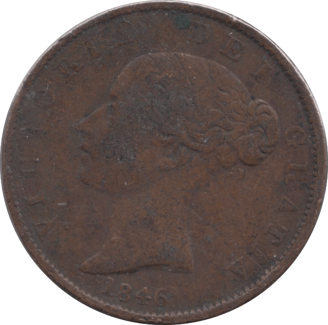 1846 HALFPENNY ( FINE ) - Halfpenny - Cambridgeshire Coins