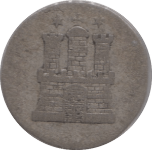 1846 ONE SCHILLING HAMBURG GERMANY - SILVER WORLD COINS - Cambridgeshire Coins