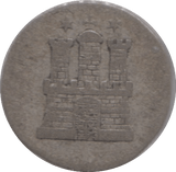 1846 ONE SCHILLING HAMBURG GERMANY - SILVER WORLD COINS - Cambridgeshire Coins