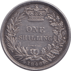 1846 SHILLING ( AUNC ) - SHILLING - Cambridgeshire Coins