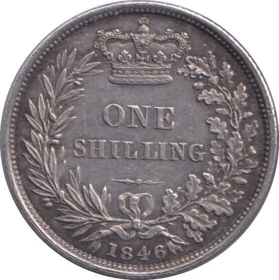 1846 SHILLING ( AUNC ) - SHILLING - Cambridgeshire Coins