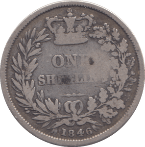 1846 SHILLING ( FINE ) - SHILLING - Cambridgeshire Coins