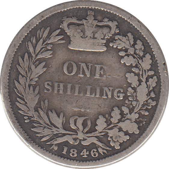 1846 SHILLING ( FINE ) - SHILLING - Cambridgeshire Coins