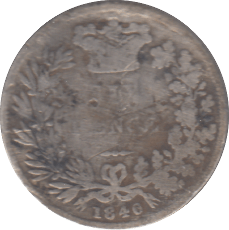 1846 SIXPENCE ( FAIR ) - SIXPENCE - Cambridgeshire Coins