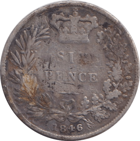 1846 SIXPENCE ( FAIR ) - WORLD COINS - Cambridgeshire Coins