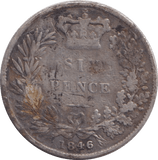1846 SIXPENCE ( FAIR ) - WORLD COINS - Cambridgeshire Coins