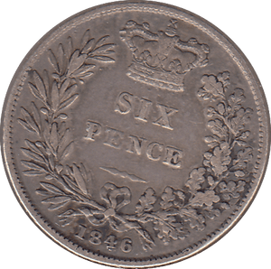 1846 SIXPENCE ( GF ) - SIXPENCE - Cambridgeshire Coins