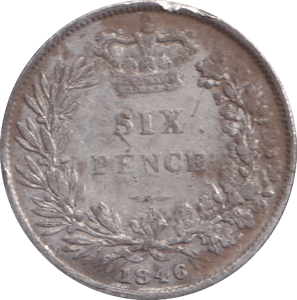 1846 SIXPENCE ( GF ) - SIXPENCE - Cambridgeshire Coins