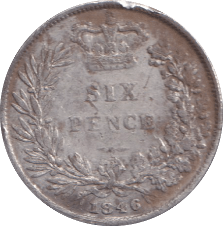 1846 SIXPENCE ( GF ) - SIXPENCE - Cambridgeshire Coins