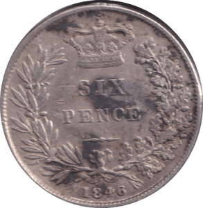 1846 SIXPENCE ( GVF ) - SIXPENCE - Cambridgeshire Coins