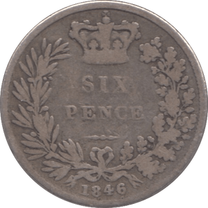 1846 SIXPENCE ( NF ) - Sixpence - Cambridgeshire Coins