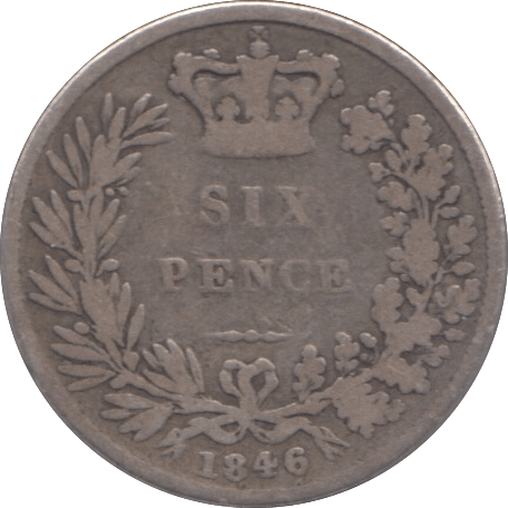 1846 SIXPENCE ( NF ) - Sixpence - Cambridgeshire Coins