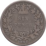 1846 SIXPENCE ( NF ) - Sixpence - Cambridgeshire Coins