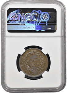 1847 1 CENT HAWAII TOOLED AU DETAILS NGC - NGC GOLD WORLD - Cambridgeshire Coins