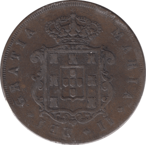 1847 20 CENTAVOS PORTUGAL - WORLD COINS - Cambridgeshire Coins