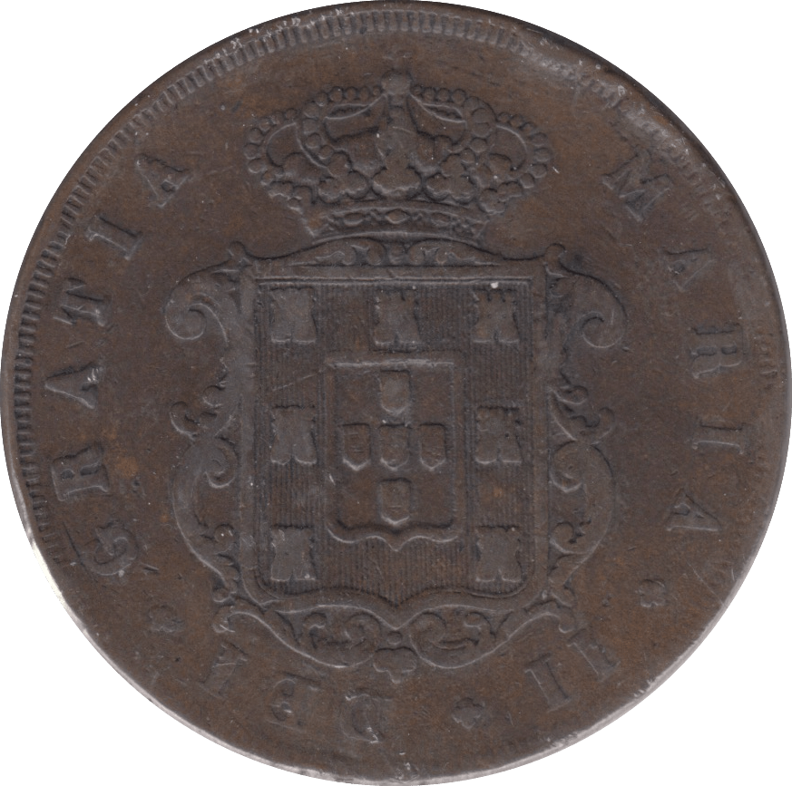 1847 20 CENTAVOS PORTUGAL - WORLD COINS - Cambridgeshire Coins
