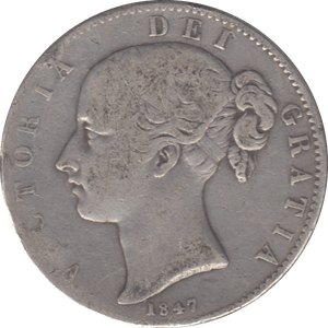 1847 CROWN ( F ) - CROWN - Cambridgeshire Coins