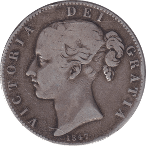 1847 CROWN ( FINE ) - CROWN - Cambridgeshire Coins