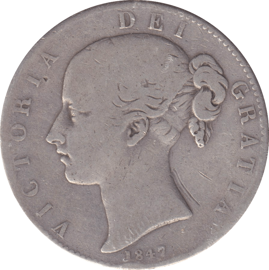 1847 CROWN ( FINE ) - CROWN - Cambridgeshire Coins