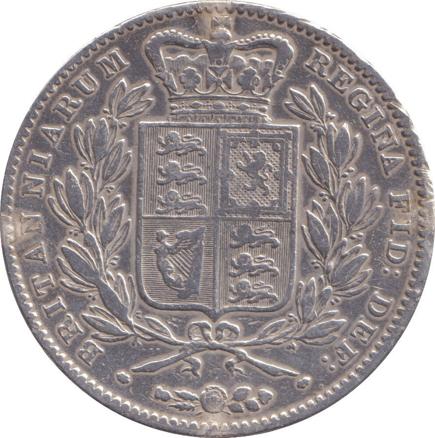 1847 CROWN ( GF ) CLEANED - FLORIN - Cambridgeshire Coins