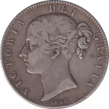 1847 CROWN ( GF ) - CROWN - Cambridgeshire Coins