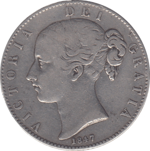1847 CROWN ( GF ) - CROWN - Cambridgeshire Coins