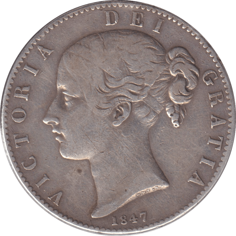 1847 CROWN ( GF ) - CROWN - Cambridgeshire Coins