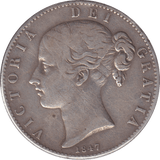 1847 CROWN ( GF ) - CROWN - Cambridgeshire Coins