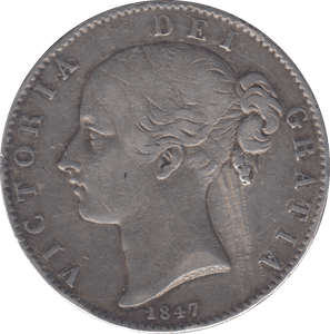 1847 CROWN ( VF ) - CROWN - Cambridgeshire Coins