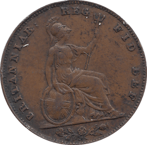 1847 FARTHING ( AUNC ) - FARTHING - Cambridgeshire Coins
