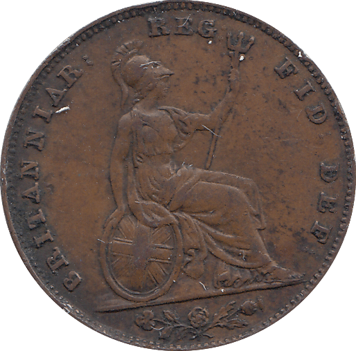 1847 FARTHING ( AUNC ) - FARTHING - Cambridgeshire Coins
